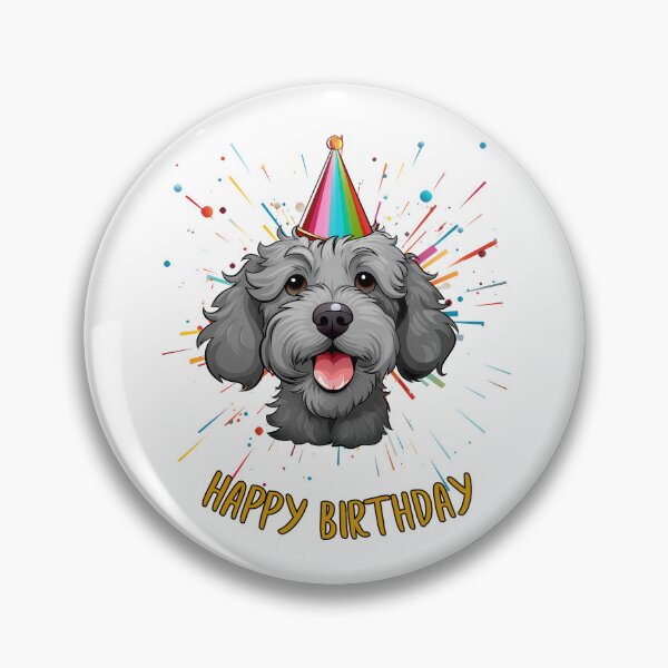 Item preview, Birthday Oodle Doodle - Gray- Happy Birthday! designed and sold by wotsthis.