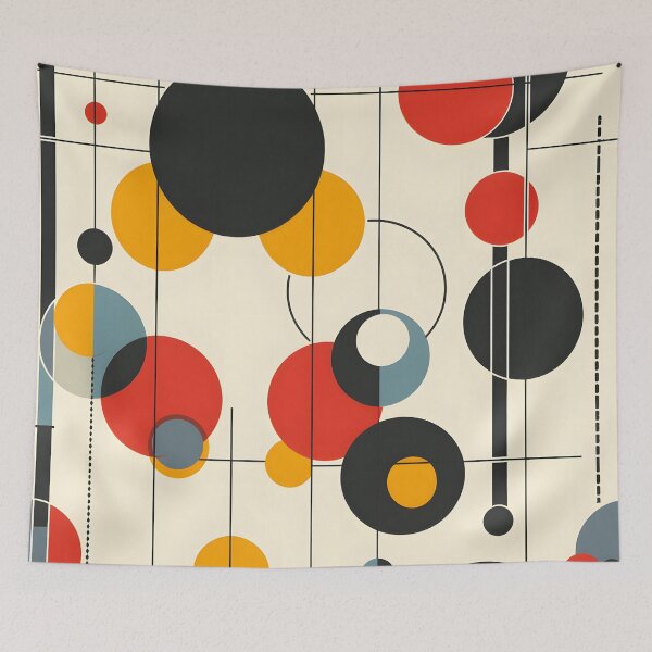 Item preview, Modernist Tapestry - Bauhaus design designed and sold by PixelCatalyst.