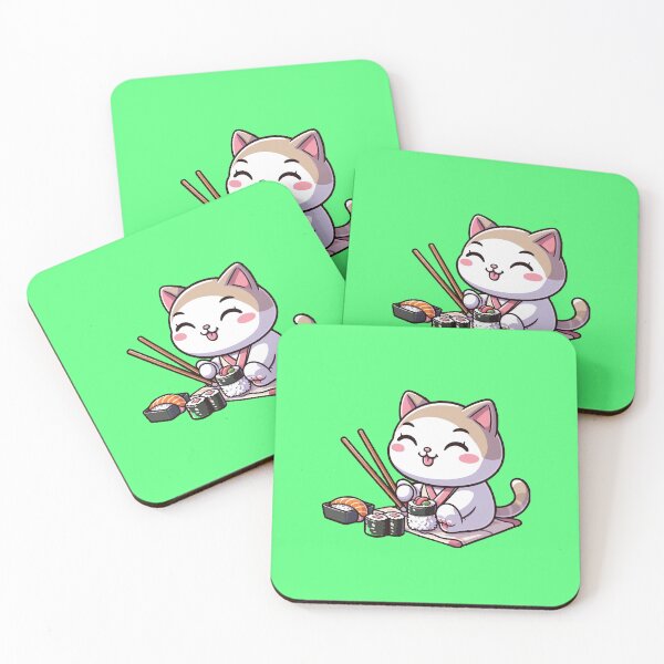 Item preview, Kawaii Sushi Cat Funny Cute designed and sold by SOMI SOMI.
