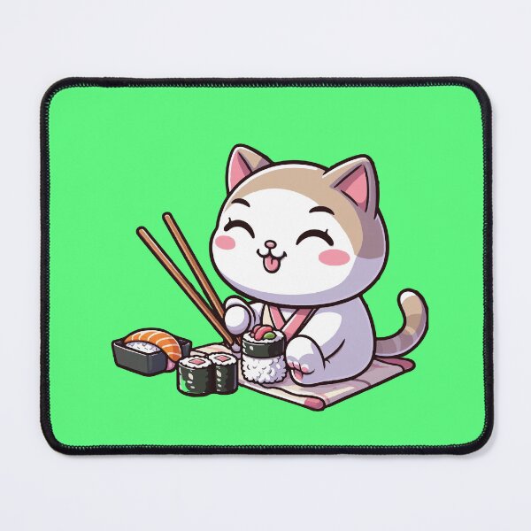 Item preview, Kawaii Sushi Cat Funny Cute designed and sold by SOMI SOMI.