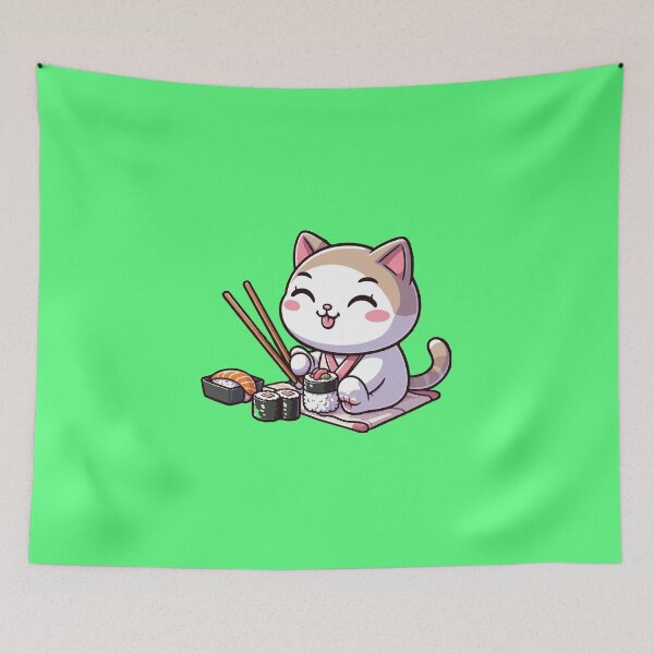 Item preview, Kawaii Sushi Cat Funny Cute designed and sold by SOMI SOMI.