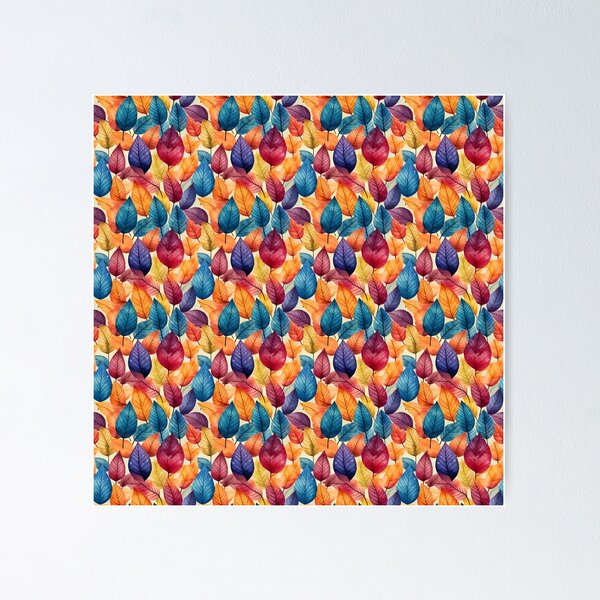 Beautiful colorful leaves Poster