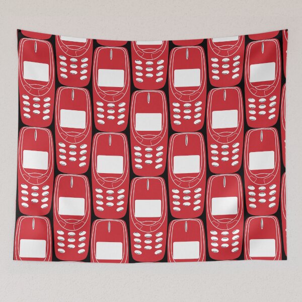 Item preview, Old red fashion phone	 designed and sold by Innamalinka.