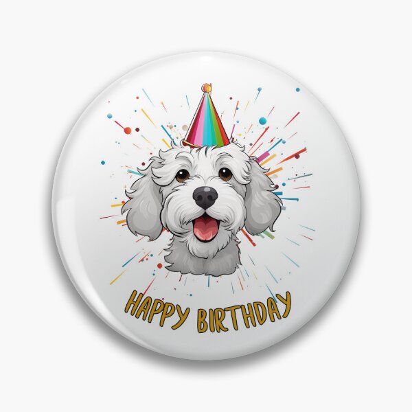 Item preview, Birthday Oodle Doodle - White- Happy Birthday! designed and sold by wotsthis.