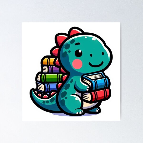 Item preview, Cute Dino Reads for Young Books Dinosaurs Readers 03 designed and sold by sadedream.