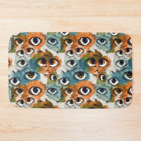 Item preview, Colorful Cat Eyes Pattern - Quirky Realism & Pop Art Design designed and sold by GiveMeMood.