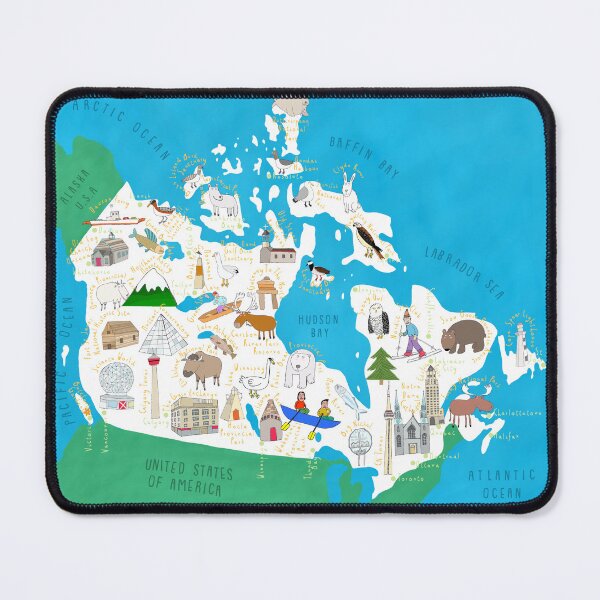 Item preview, Illustrated Map Of Canada By Artist Carla Daly designed and sold by Carla Daly.