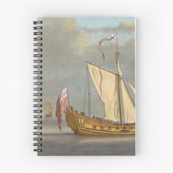 Item preview, Study of Van De Velde Painting of Portsmouth Yacht 1675 designed and sold by abbottoons.