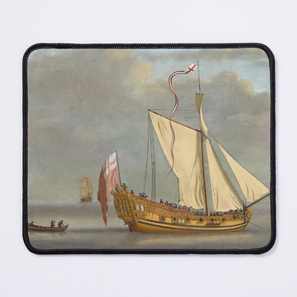 Item preview, Study of Van De Velde Painting of Portsmouth Yacht 1675 designed and sold by abbottoons.