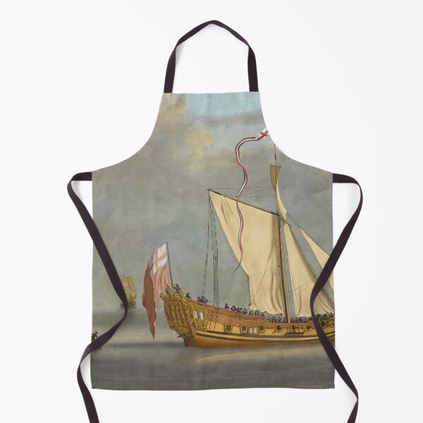 Item preview, Study of Van De Velde Painting of Portsmouth Yacht 1675 designed and sold by abbottoons.