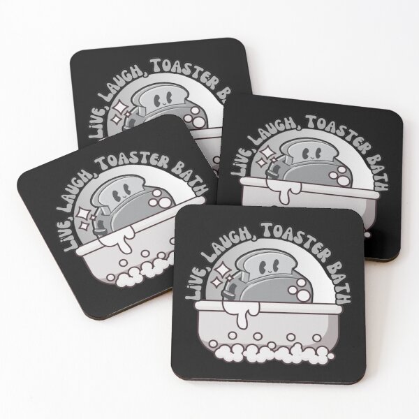 Item preview, Live, Laugh, Toaster Bath - Cool Black and White Print designed and sold by TGAL2.