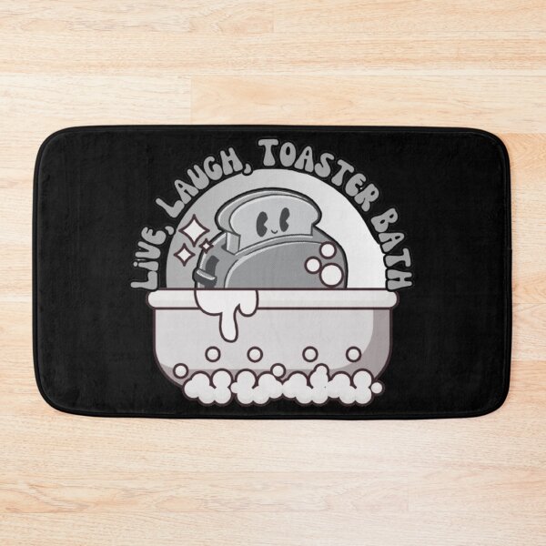 Item preview, Live, Laugh, Toaster Bath - Cool Black and White Print designed and sold by TGAL2.