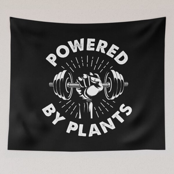 Item preview, Powered By Plant veganism T-Shirt designed and sold by Turie.