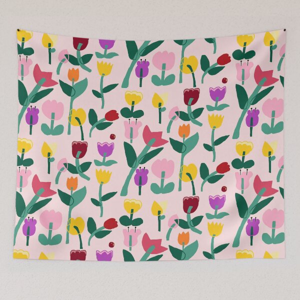 Item preview, My garden full of tulip, vintage Flower patterns designed and sold by zzzozzo.