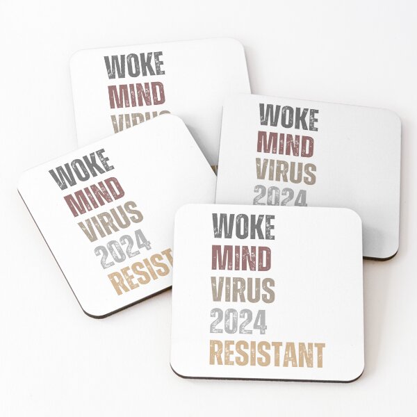 Item preview, Woke mind virus 2024 RESISTANT designed and sold by lachataigne.