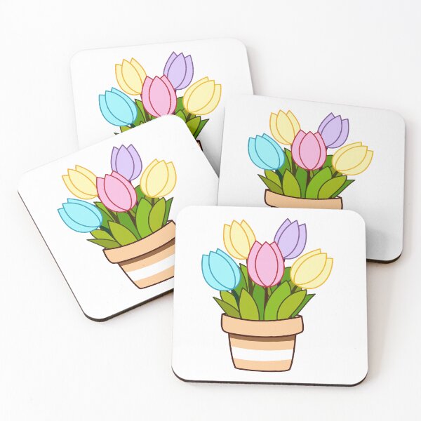 Item preview, Flower Pot with Tulips designed and sold by WildGuess5.