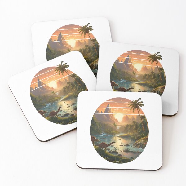 Item preview, Dinosaur Family Landscape  designed and sold by DinoAndOther.