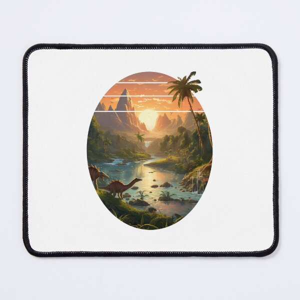 Item preview, Dinosaur Family Landscape  designed and sold by DinoAndOther.