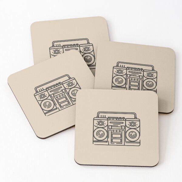 Item preview, Line art of a Boombox designed and sold by design-you-love.
