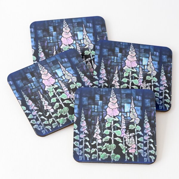 Item preview, Hollyhock Heaven designed and sold by Leslie Montgomery Art.