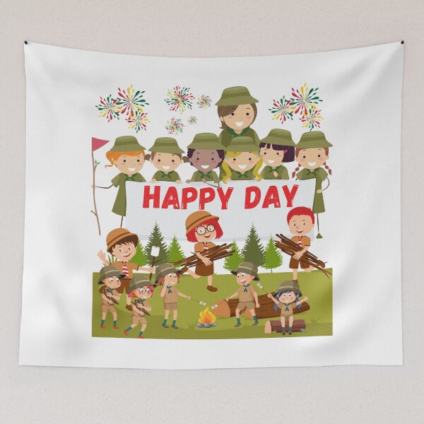 Item preview, HAPPY DAY SCOUTS designed and sold by stickersrafisa.