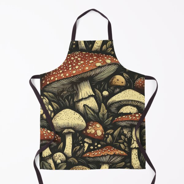 Item preview, Vintage mushroom pattern designed and sold by TomFrontierArt.