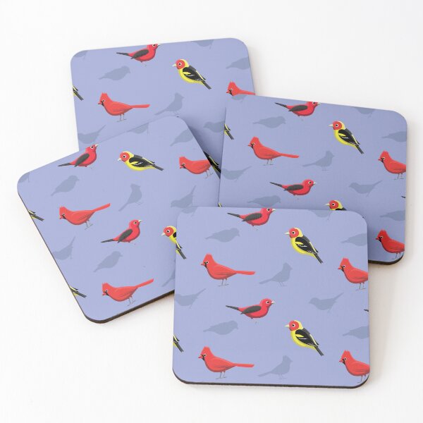 Item preview, Bird Cardinal Tanager Northern Cartoon Pattern designed and sold by SUPERHERON.