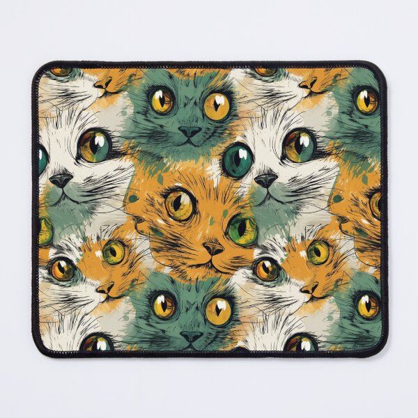 Item preview, Cat Print Seamless Pattern - Bright Eyes. designed and sold by GiveMeMood.