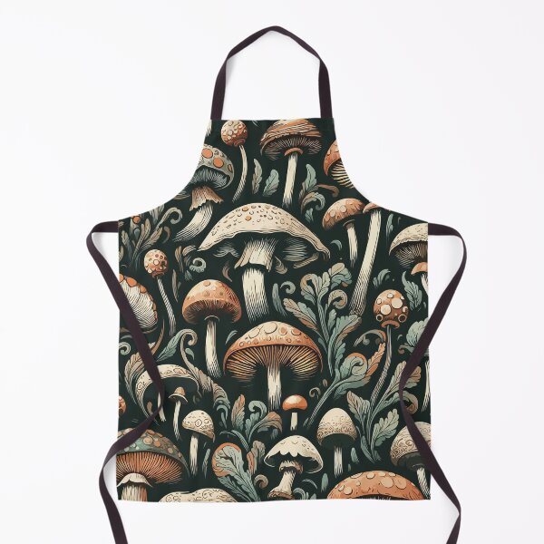 Item preview, Vintage mushroom pattern designed and sold by TomFrontierArt.