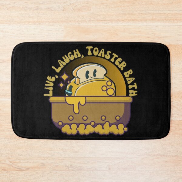 Item preview, Live, Laugh, Toaster Bath - Cool Brown Print designed and sold by TGAL2.
