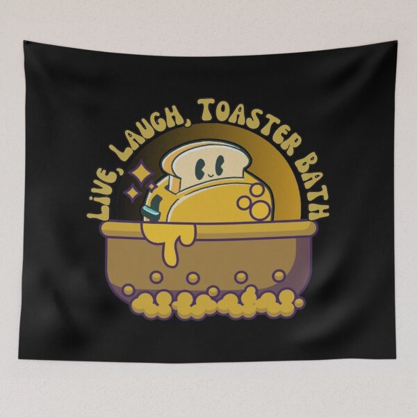 Item preview, Live, Laugh, Toaster Bath - Cool Brown Print designed and sold by TGAL2.