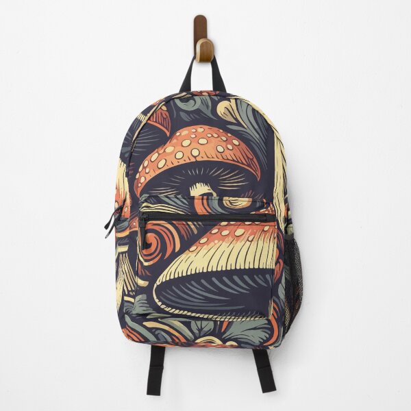 Item preview, Vintage mushrooms fungus art pattern designed and sold by TomFrontierArt.