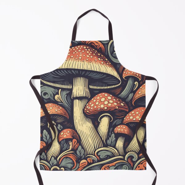 Item preview, Vintage mushrooms fungus art pattern designed and sold by TomFrontierArt.