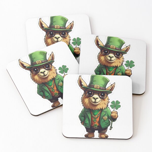 Item preview, St Patricks Day Llama designed and sold by Krieghorn.
