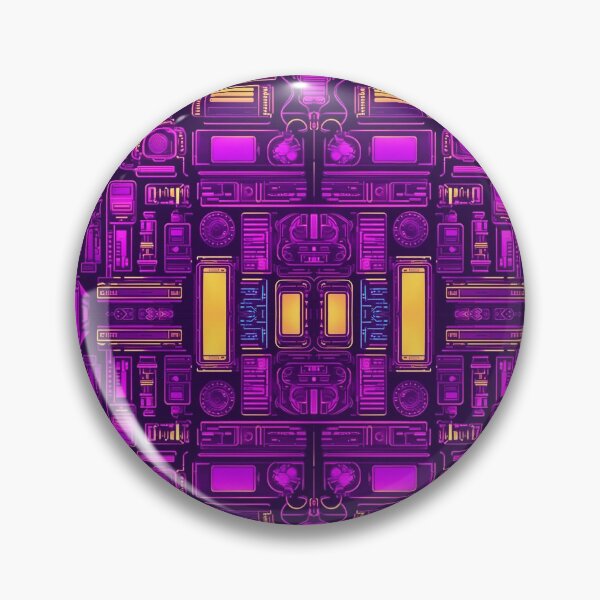 Item preview, Abstract Blocks Purple With Lights designed and sold by ComicJo.