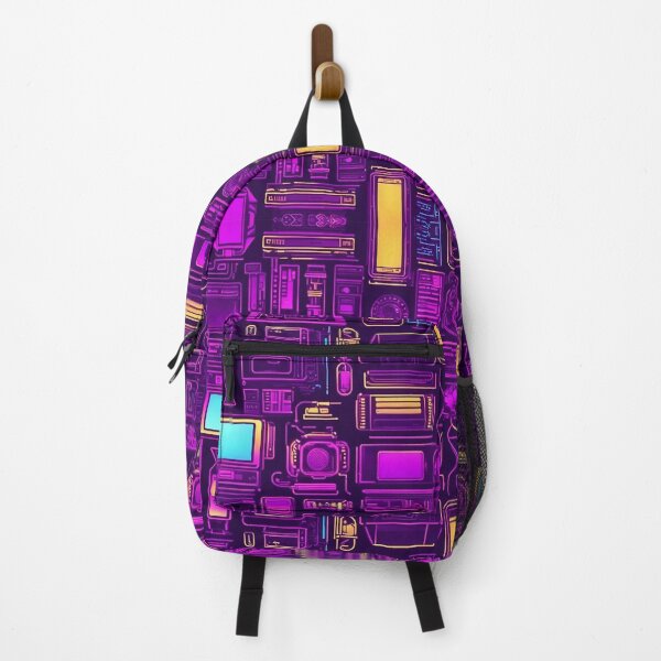 Item preview, Abstract Blocks Purple With Lights designed and sold by ComicJo.