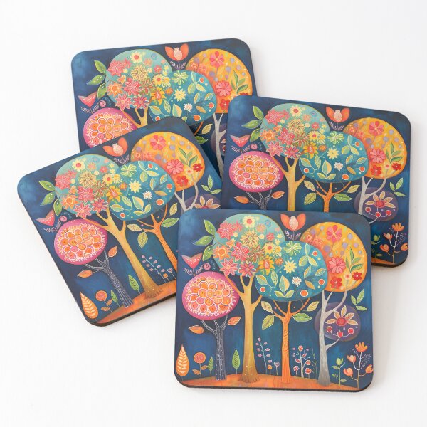 Item preview, Impresión colorida del árbol del arte popular designed and sold by dcrc.