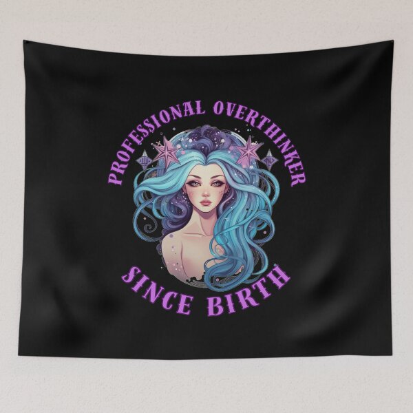 Item preview, Professional Overthinker Since Birth. virgo star sign designed and sold by ZodiacWonders.