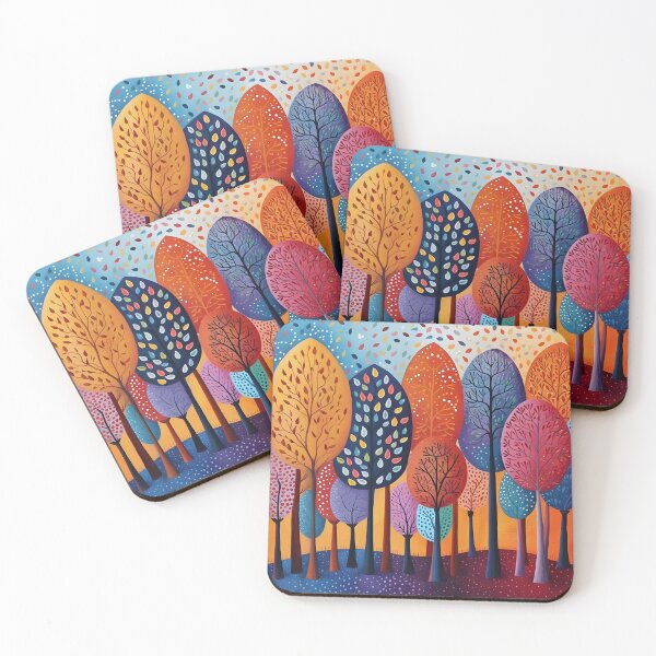 Item preview, Impresión colorida del árbol del arte popular designed and sold by dcrc.