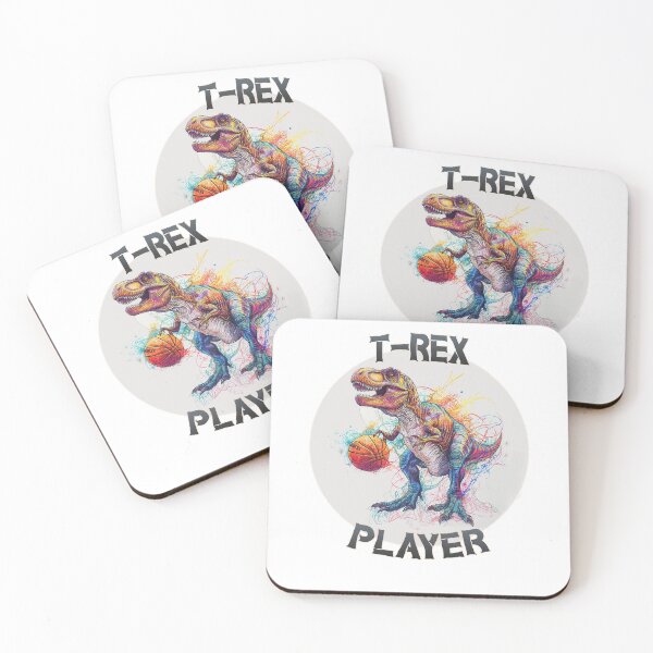 Item preview, T-rex Playing Basketball designed and sold by DinoAndOther.
