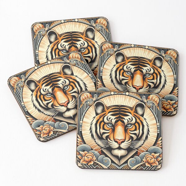 Item preview,  "Roaring Royalty: Tiger in Postal Elegance" designed and sold by zenithcollectiv.