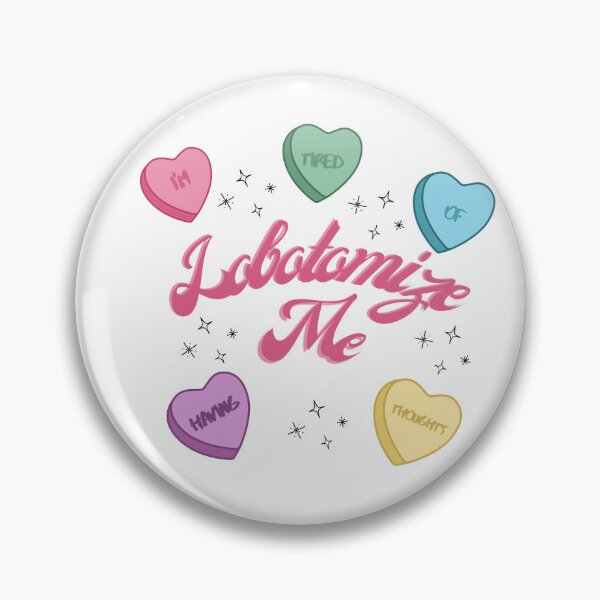 Item preview, Lobotomize Me I’m Tired Of Having Thoughts Candy Hearts designed and sold by kikiskiller.