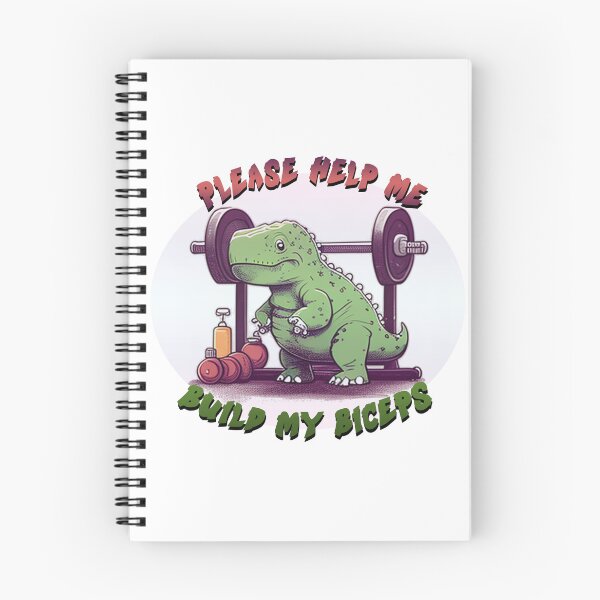 Item preview, Sad Dinosaur at the Gym designed and sold by DinoAndOther.
