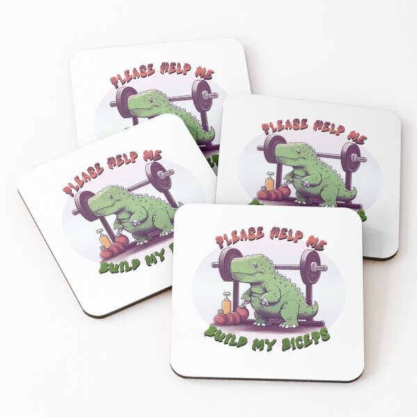 Item preview, Sad Dinosaur at the Gym designed and sold by DinoAndOther.