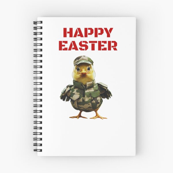 Item preview, Military chicken wishes you a happy Easter designed and sold by StonePine.