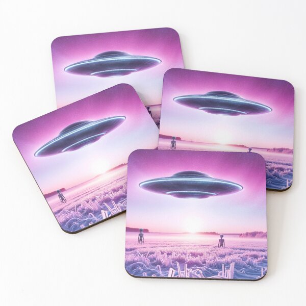 Item preview, Icy Encounter: Purple Twilight & Alien Visitation designed and sold by UFOSlurp.