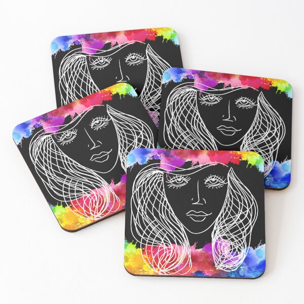 Item preview, Pretty face, color women  designed and sold by upupupshop.