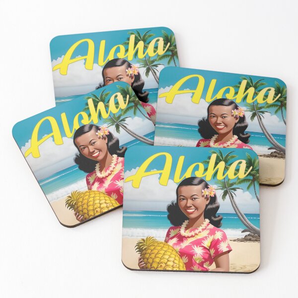 Item preview, ALOHA ¦ Retro Style Hawaiian Postcard designed and sold by MichiruYami.