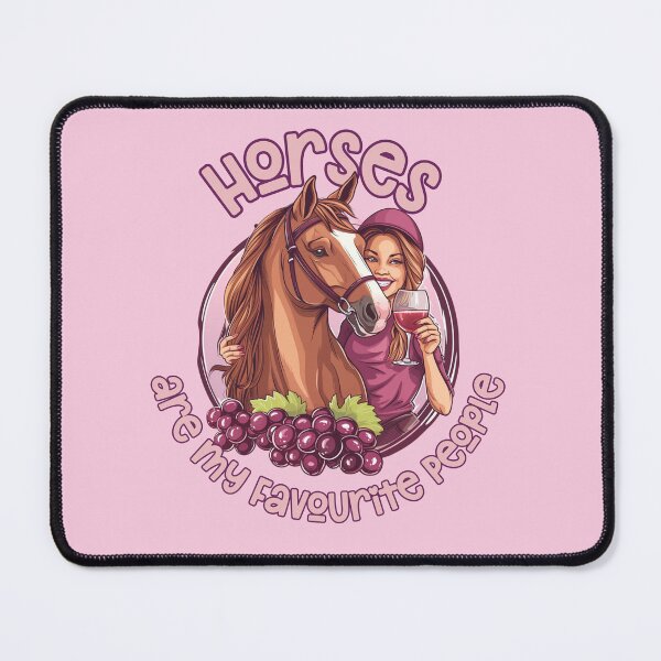 Item preview, Horses are My Favourite People - Funny Quote designed and sold by KatanaCreative.