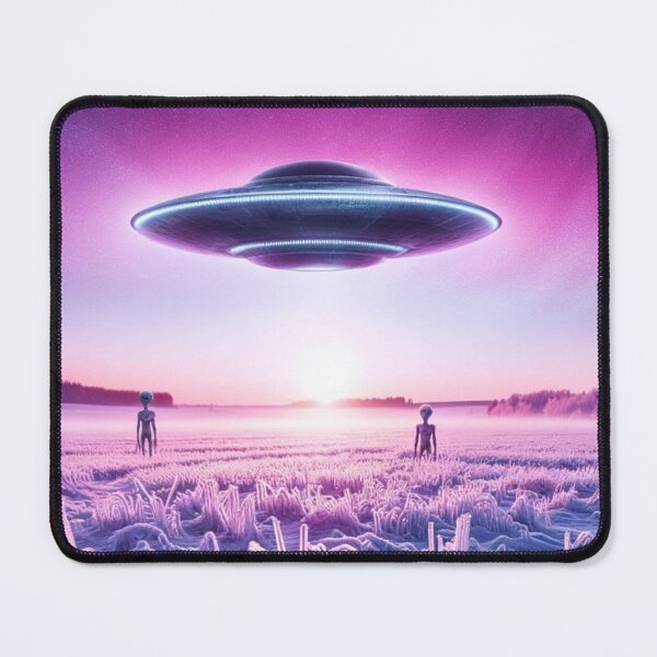 Item preview, Icy Encounter: Purple Twilight & Alien Visitation designed and sold by UFOSlurp.